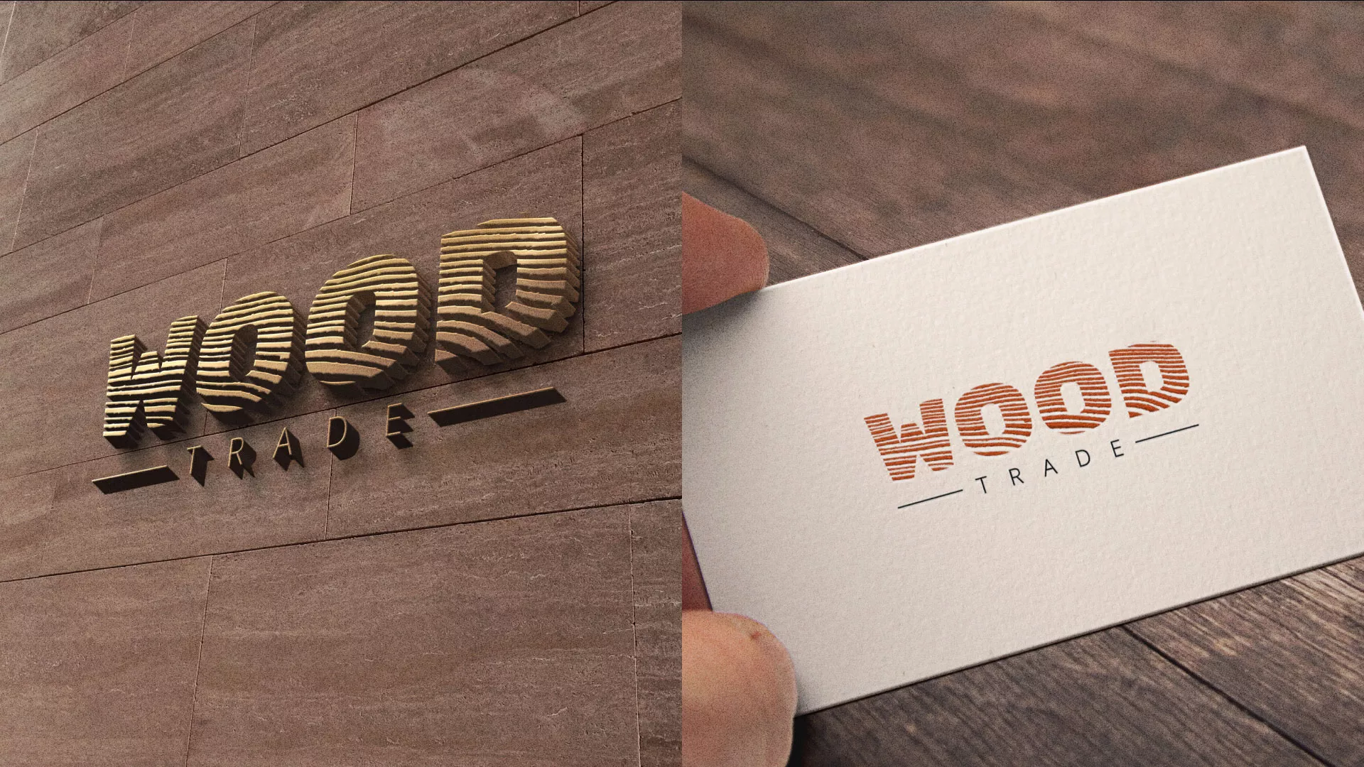Разработка логотипа для компании «Wood Trade» в Городищах