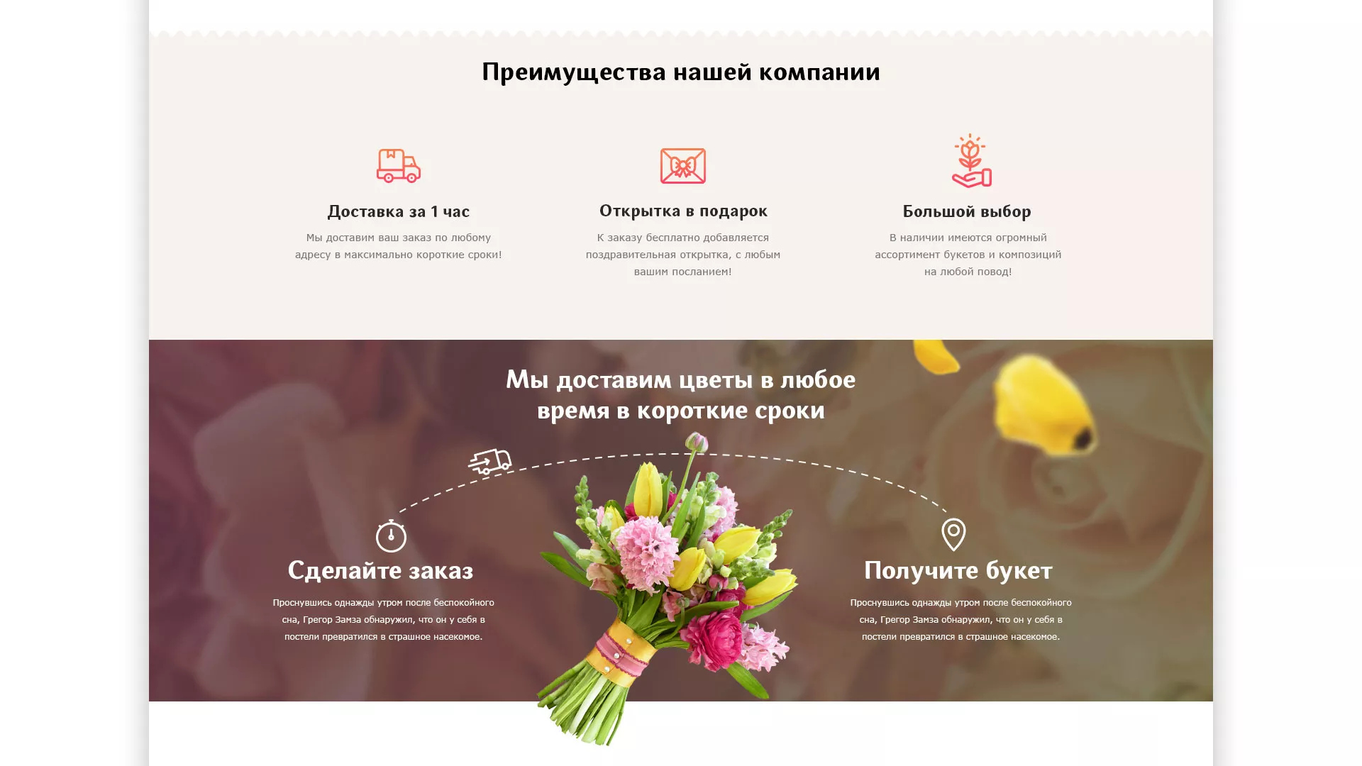 Создание интернет-магазина «Букет-онлайн» по цветам в Городищах