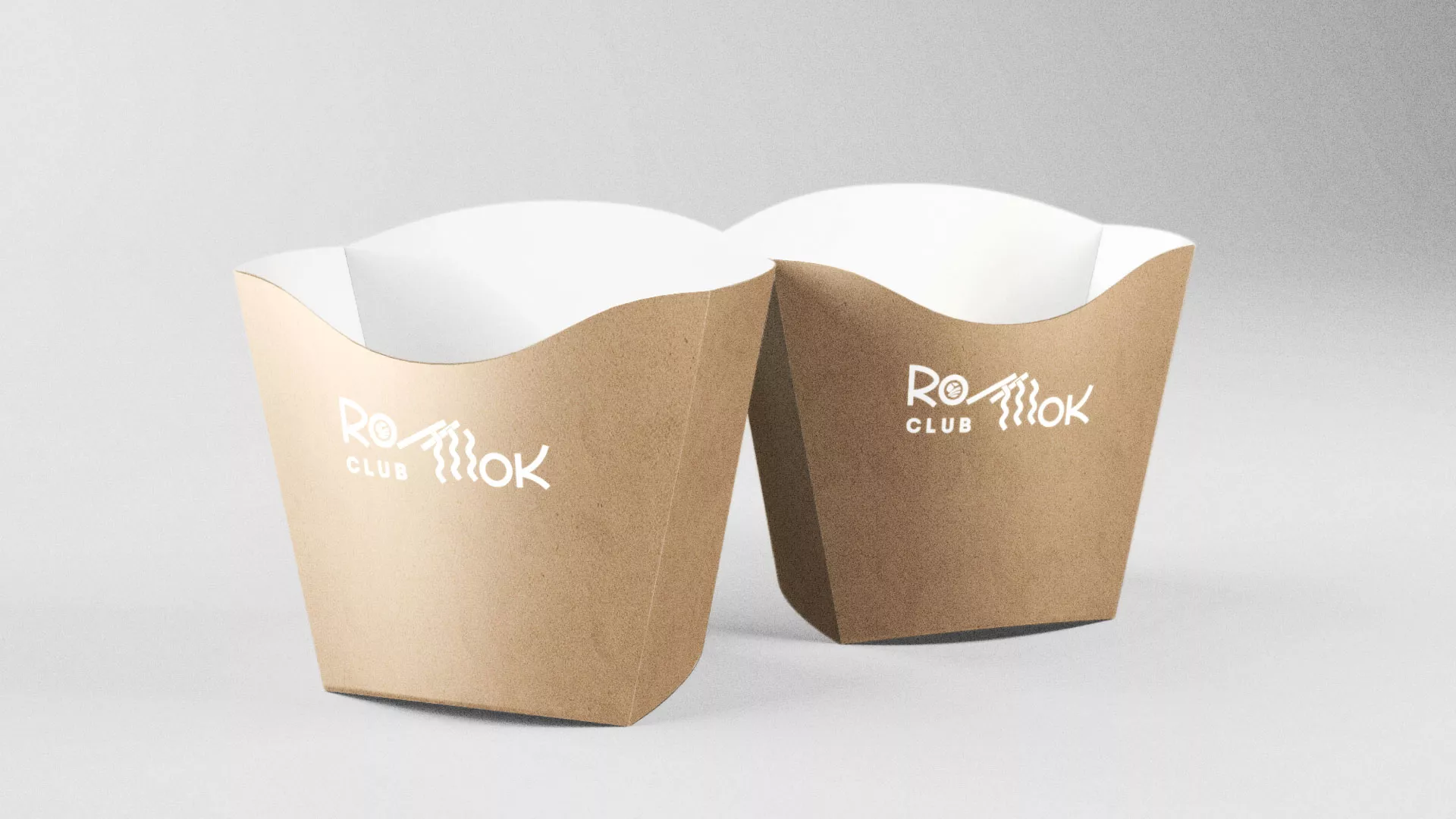 Создание логотипа суши-бара «Roll Wok Club» в Городищах