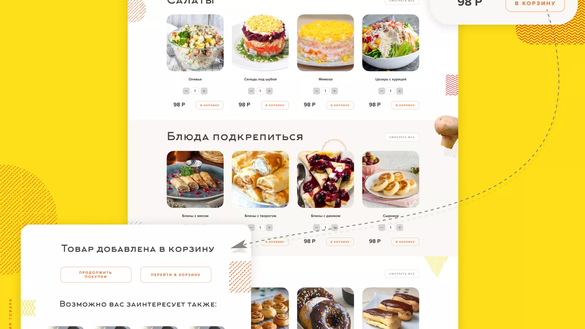 Разработка сайта кафе-столовой «Суп-Мясо-Салат» в Городищах